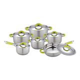 Bateria De Cocina 12 Pzas Acero Inoxidable Tab&kit