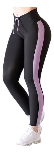 Leggin Negro Licra Colombiano Lycras S - M Calzas Dama Mujer