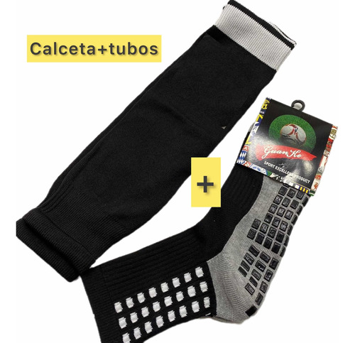 Calcetas Anti Deslizantes + Tubos Largos Medias