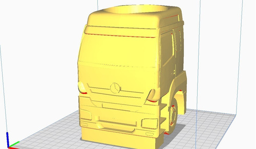 Mate Camion Mercedes 2035 Archivo Stl Para Impresora 3d
