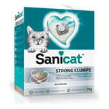 Piedras Gatos Sanicat Strong Clumps 7kg Ultra Aglomerante X 7kg De Peso Neto