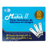 Tira Reactiva De Glucosa En Sangre Okmeter Match Ii X 50 Und