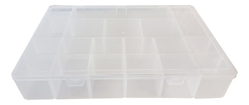 Caixa Box Organizadora Transparente Com 20 Divisórias Fixas