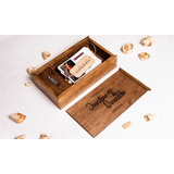 Caja De Madera Para Fotos Y Video 5x7 Personalizada