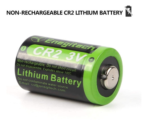 Enegitech Cr2 - Batería De Litio De 3 V, 800 Mah, 12 Unidade