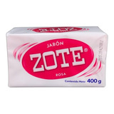 Jabón Zote En Barra Rosa 400gr Alta Calidad Hecho En Mexico 