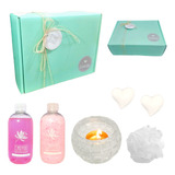 Kit Relax Caja Regalo Box Spa Rosas Set Zen Aroma N61 Relax