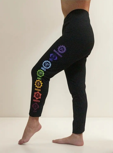 Leggins Yoga Mujer Just Breathe 7 Chakras