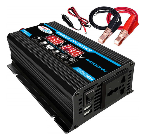 A Inversor De Carro Digital Inteligente De 4000w 12v A 110v