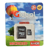 Microsd 64 Gb Con Adaptador Sd Clase 10 Hfc1 Global