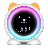 Reloj Despertador Con Diseño De Gato Para Niños, Relo...