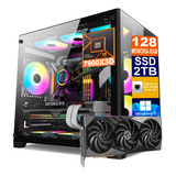 Pc Gamer Ryzen 9 7900x3d Ssd 2tb, 128gb Ddr5, Rtx 4090 24gb