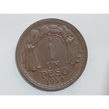 Moneda Chile 1 Peso 1950 Xf Muy Buen Estado (x1108