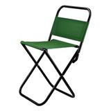 Silla Plegable Tubular 76cm Altura Para Uso En Exteriores