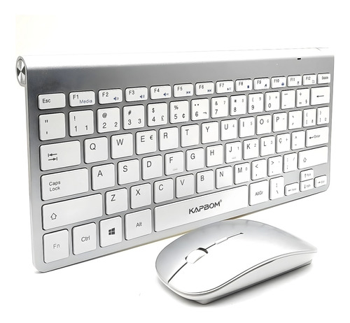 Kit Mini Teclado E Mouse Sem Fio Slim Wireless P/ Notebook .