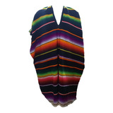 Poncho Jorongo Mexicano Sarape Saltillo Adulto Grande 