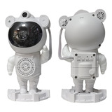Projetor Luzes Estrelas Galáxy Astronauta Brinquedo Robô Mp3