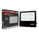 Refletor Led Avant Slim 200w Bivolt Ip65 Preto Holofote