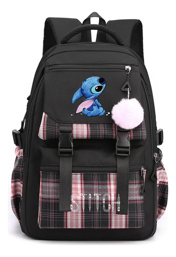 Mochila Lilo And Stitch Para Escuela Primaria Y Secundaria,