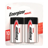 Pila D Energizer Max E95 Cilíndrica Pack De 2 Unidades