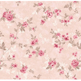 Papel De Parede Adesivo Floral Quarto Delicado Casal  3m