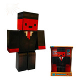 Boneco Articulado Original Minecraft Skin Kadu 25cm+brinde