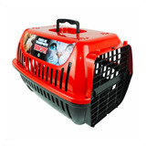Caixa De Transporte Brinqpet Nº 2 Para Cães E Gatos Vermelho
