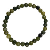 Pulsera Jade Verde De 6 Mm.