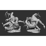 Action Figure Marvel Stl Carnage Vs Venom - Diorama
