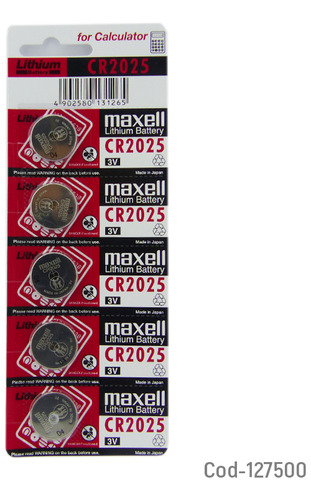 Pila Maxel Cr2025 3v Lithium (set X 5)