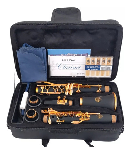 Clarinete Moresky E111 Si Bemol 17 Chaves Douradas 10 % Off