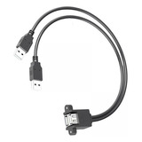 2 Cable De Extensión 2xusb 2,0, Puertos Duales, 2 Piezas