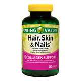 Hair, Skin & Nails 240 Cápsulas Spring Valley