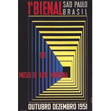 Pôster Retrô- Bienal Arte Moderna 1951 - Decor 33 Cm X 48 Cm