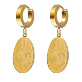 Aretes Chapa Oro 24k, Casual Chic Moda Boho, Regalo