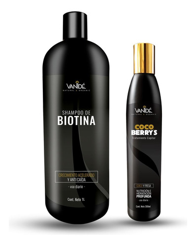 1 Shampoo De Biotina + 1 Tratamiento Cocoberrys Vanide