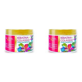 Kit 2 Nekane Tratamiento Keratina Colageno Cabello Seco