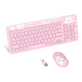 Combinación De Teclado Y Mouse Inalámbricos Mytrix Sakura, Y