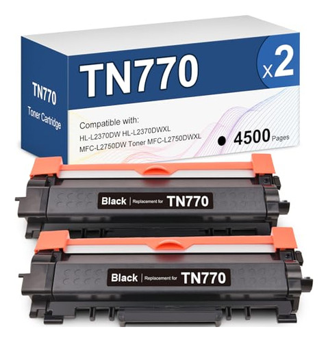 Tn-770 Tn770 Reemplazo Carturo De Toner Negro Super High
