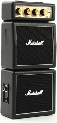 Mini Amplificador De Guitarra Elétrica Marshall Ms4 Double 4w