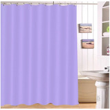 Cortina Baño Violeta Púrpura Impermeable 180x180cm +12gancho