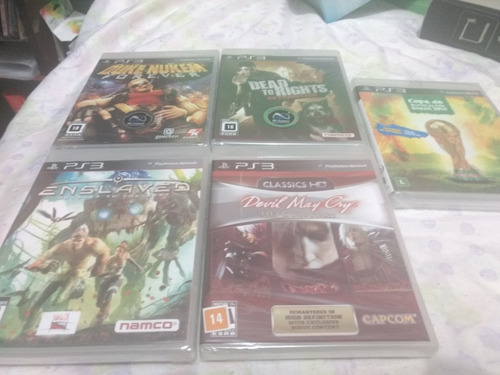 Lote 5 Jogos Originais Ps3 Lacrado Mídia Física Frete Grátis