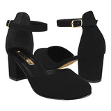 Tacones Dama Stylo 5382 Suede Negro