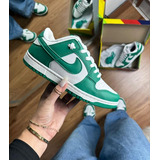 Tenis Air Sb Dunk Low Moda Green Couro Importado Academia