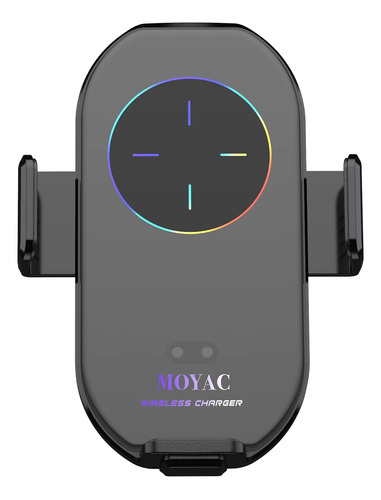 Moyac Cargador Inalámbrico Para Auto, Carga 15w Qi, Sensor I