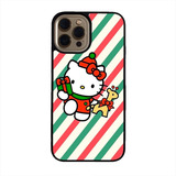 Funda Celular Navidad Navideña Kitty Regalos Lineas Colores