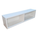 Mueble Flotante Rack Tv - Con Fondo Blanco - Listo Para Usar