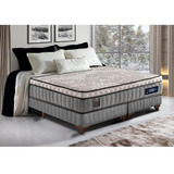 Cama Box Queen 158x198 Cama Inbox Frost Thermogel Living Cor Cinza