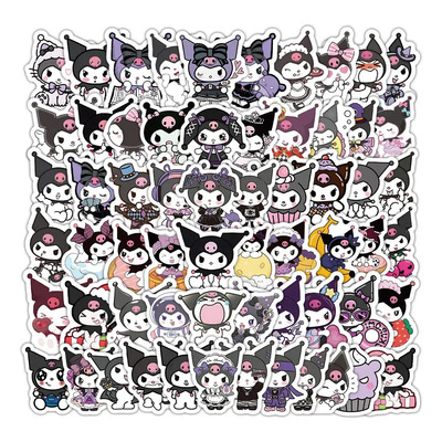 120 Pzs Kuromi Lote Pegatinas Anime Stickers Colour | Meses sin interés