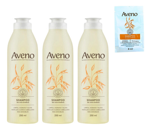 Combo X3 Aveno Shampoo X 250 Ml